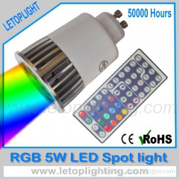 RGB 5W led spot light with CE ROHS